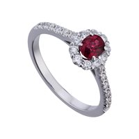 Anneau Golay Femme in Or blanc Rubino 0.64 Ct ACLC042DIRU - ACLC042DIRU